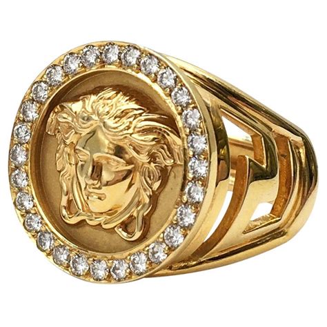 versace ring mens replica|Versace gold ring for men.